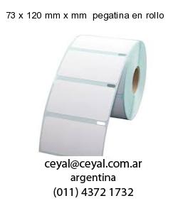 73 x 120 mm x mm  pegatina en rollo