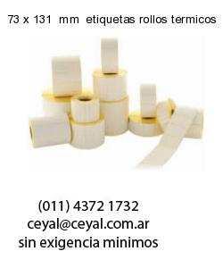 73 x 131  mm  etiquetas rollos termicos