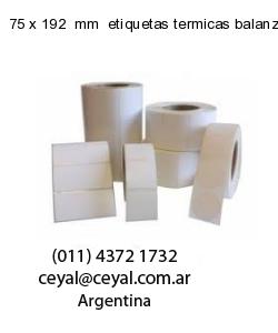 75 x 192  mm  etiquetas termicas balanzas