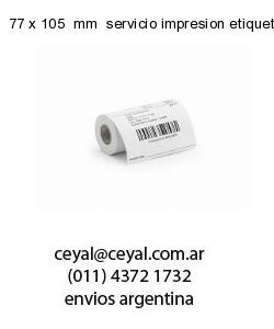 77 x 105  mm  servicio impresion etiquetas opp