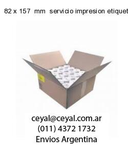 82 x 157  mm  servicio impresion etiquetas numeradas