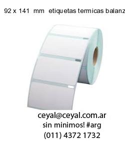 92 x 141  mm  etiquetas termicas balanzas