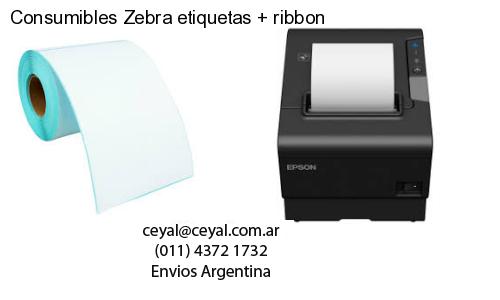 Consumibles Zebra etiquetas ribbon