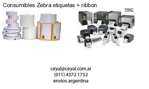 Consumibles Zebra etiquetas   ribbon