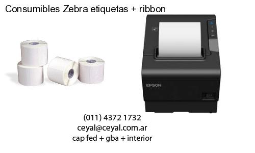 Consumibles Zebra etiquetas   ribbon