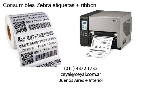 Consumibles Zebra etiquetas ribbon