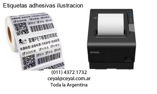 Etiquetas adhesivas ilustracion