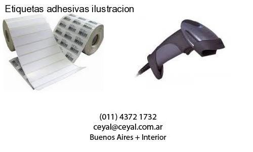 Etiquetas adhesivas ilustracion