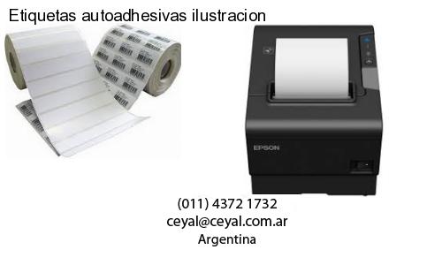 Etiquetas autoadhesivas ilustracion