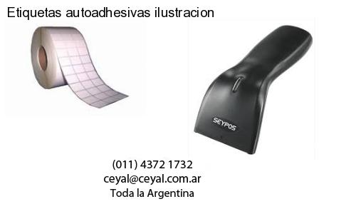 Etiquetas autoadhesivas ilustracion