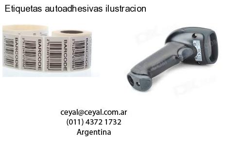 Etiquetas autoadhesivas ilustracion