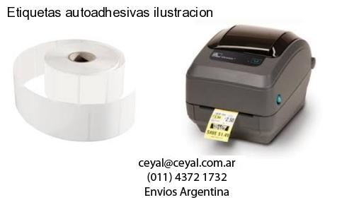 Etiquetas autoadhesivas ilustracion
