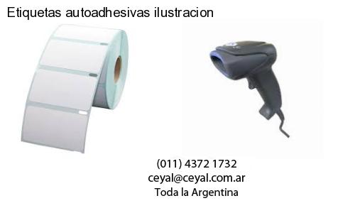 Etiquetas autoadhesivas ilustracion