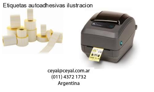 Etiquetas autoadhesivas ilustracion