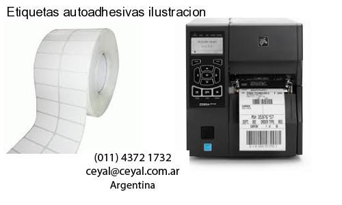 Etiquetas autoadhesivas ilustracion