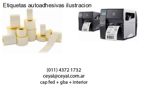 Etiquetas autoadhesivas ilustracion