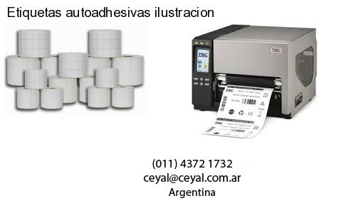 Etiquetas autoadhesivas ilustracion