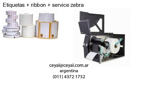 Etiquetas ribbon service zebra