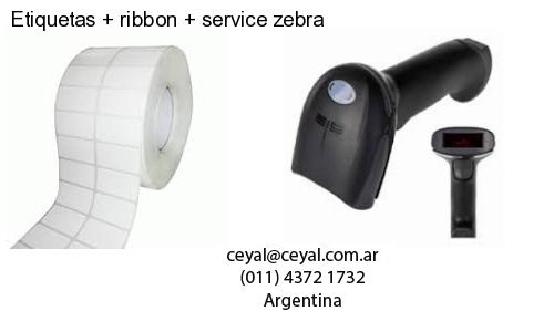Etiquetas ribbon service zebra