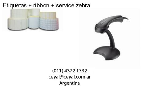 Etiquetas ribbon service zebra