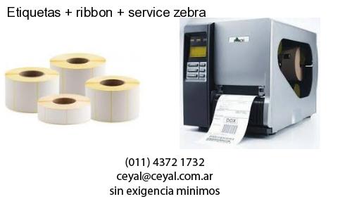 Etiquetas ribbon service zebra