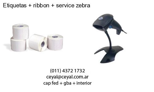 Etiquetas ribbon service zebra