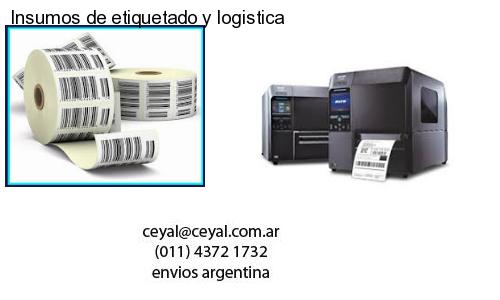 Insumos de etiquetado y logistica
