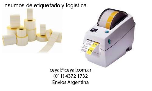 Insumos de etiquetado y logistica