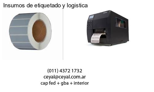 Insumos de etiquetado y logistica