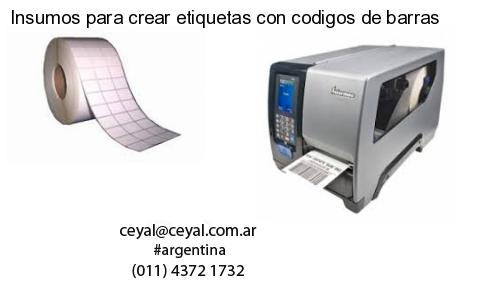 Insumos para crear etiquetas con codigos de barras
