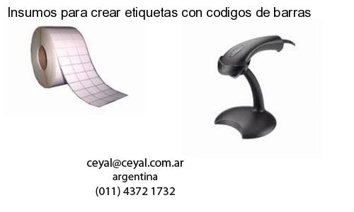 Insumos para crear etiquetas con codigos de barras