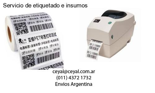 Servicio de etiquetado e insumos