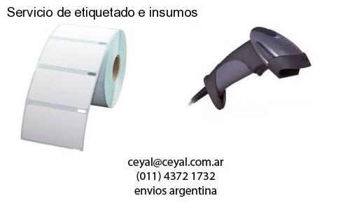 Servicio de etiquetado e insumos