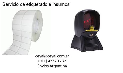 Servicio de etiquetado e insumos