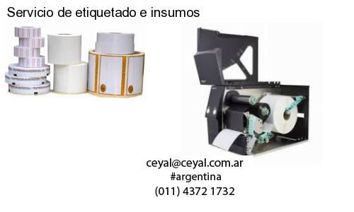 Servicio de etiquetado e insumos