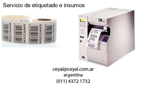 Servicio de etiquetado e insumos