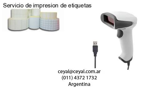 Servicio de impresion de etiquetas