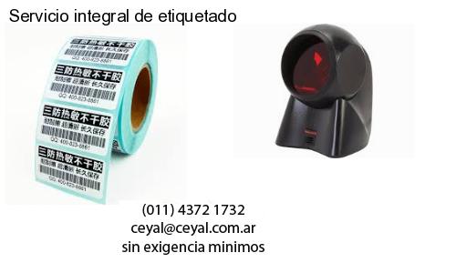 Servicio integral de etiquetado