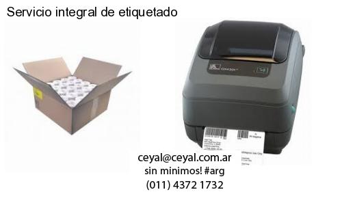 Servicio integral de etiquetado