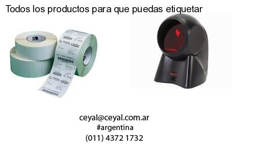 Todos los productos para que puedas etiquetar