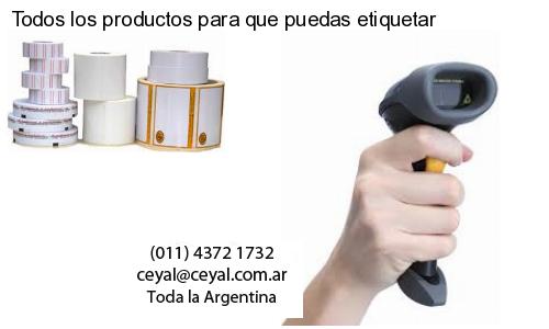 Todos los productos para que puedas etiquetar