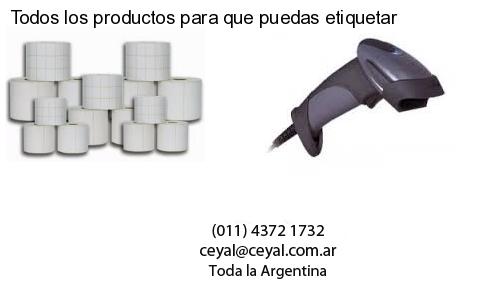 Todos los productos para que puedas etiquetar