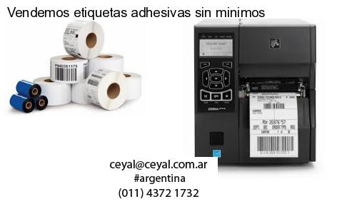 Vendemos etiquetas adhesivas sin minimos