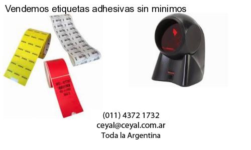Vendemos etiquetas adhesivas sin minimos