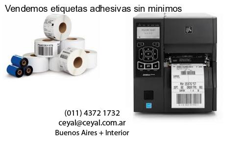 Vendemos etiquetas adhesivas sin minimos