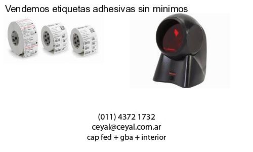 Vendemos etiquetas adhesivas sin minimos