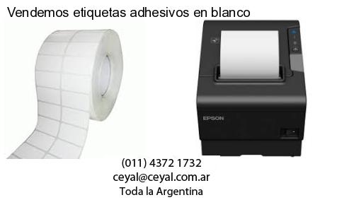 Vendemos etiquetas adhesivos en blanco
