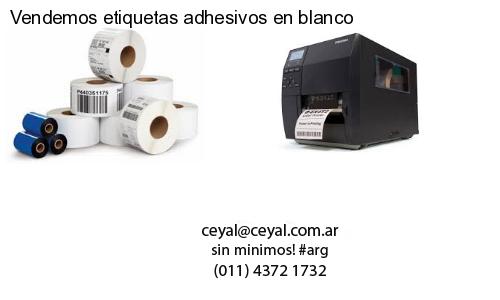 Vendemos etiquetas adhesivos en blanco