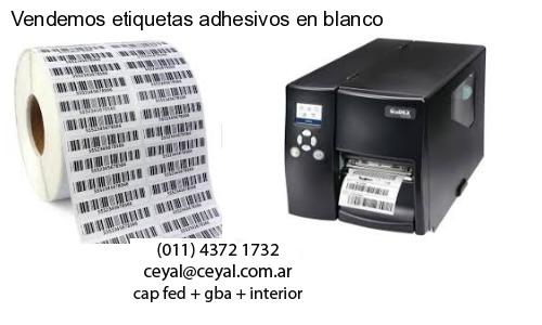 Vendemos etiquetas adhesivos en blanco