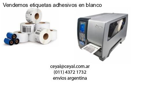 Vendemos etiquetas adhesivos en blanco